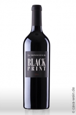 2021er Black Print, Rotwein Cuvée QbA trocken, Markus Schneider,